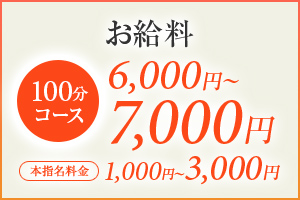 お給料は100分6,000円～7,000円♪